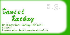 daniel ratkay business card